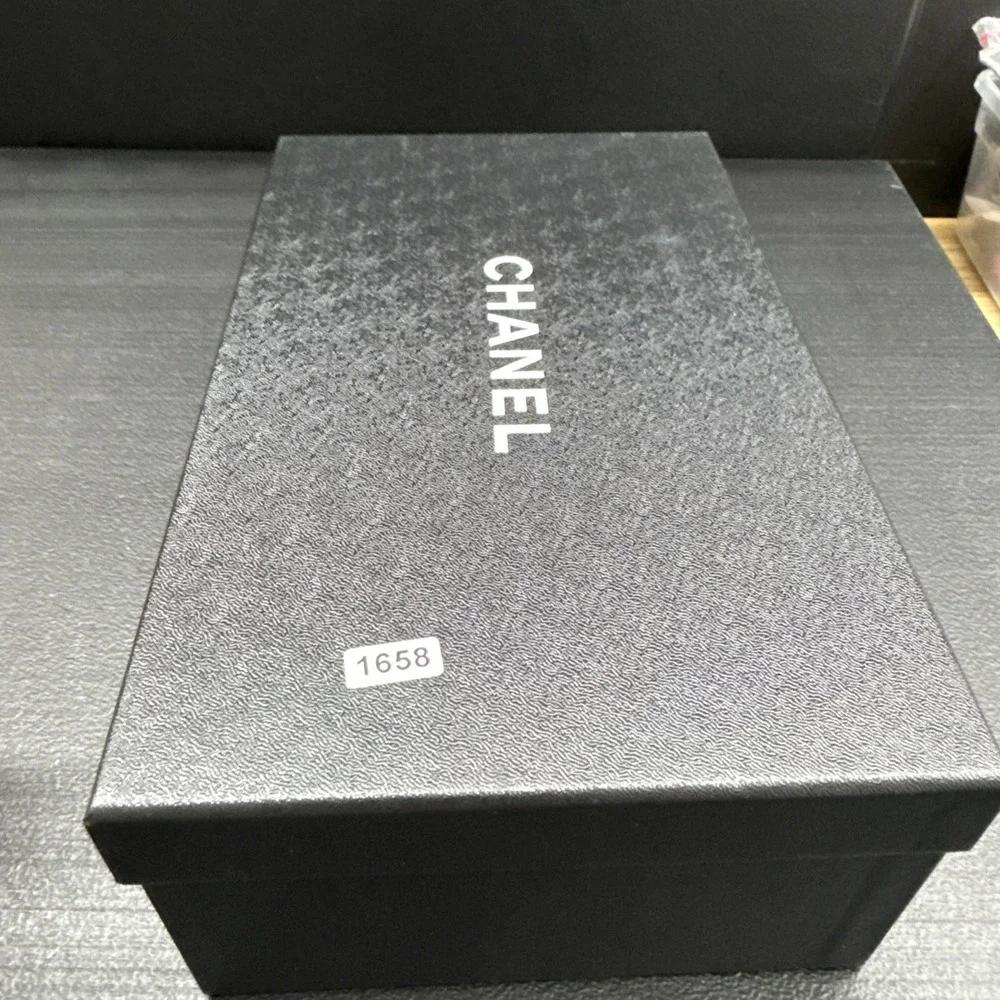CHANEL black bag ground